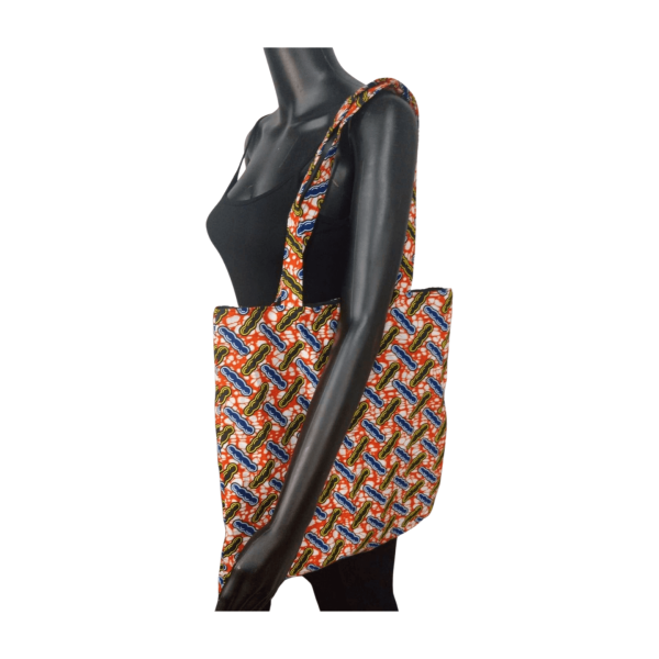 Flamingo African Fabric Handmade Tote Bag